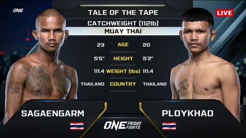 One Friday Fights 35 - Sakaengam Jitmuangnon vs Ploykhao VK.Khao Yai - September 28, 2023