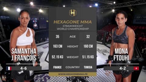 Hexagone MMA 4 - Samantha Jean Francois vs Mona Ftouhi - Aug 28, 2022