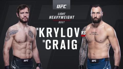 UFC Fight Night 204 - Nikita Krylov vs Paul Craig - March 20, 2022
