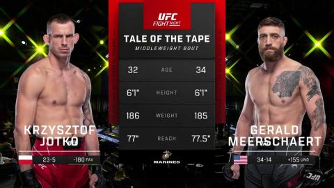 UFCFN : Krzysztof Jotko vs Gerald Meerschaert - Apr 30, 2022