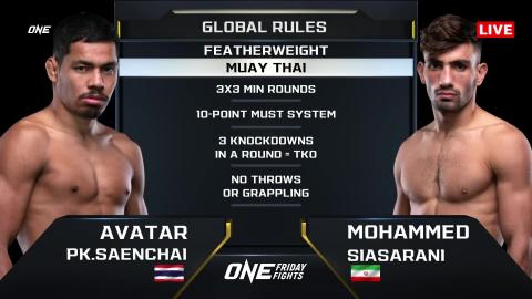 ONE Friday Fights 2 - Mohammed Siasarani vs Avatar PK.Saenchai - Jan 27, 2023