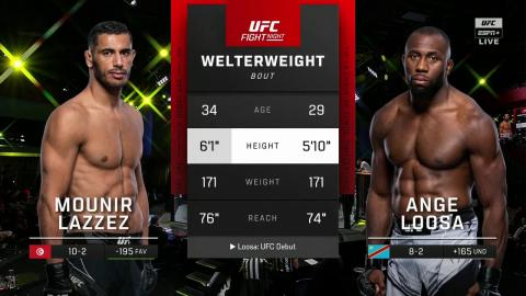 UFC on ESPN 34 - Mounir Lazzez vs Ange Loosa - Apr 16, 2022