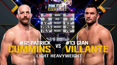 UFC on Fox 25 - Patrick Cummins vs Gian Villante - Jul 22, 2017