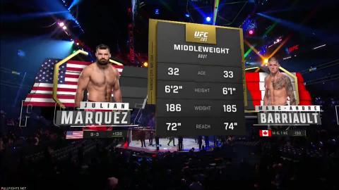 UFC 285 - Julian Marquez vs Marc-Andre Barriault - Mar 05, 2023