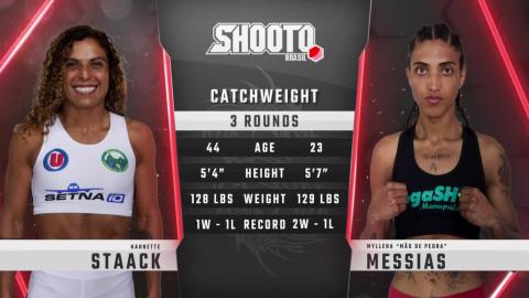 Shooto Brasil 119 - Hannette Staack vs Myllena Messias - August 24, 2023