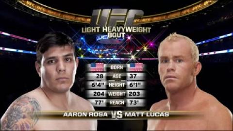 UFC on FOX 1 - Aaron Rosa vs Matt Lucas - Nov 12, 2011