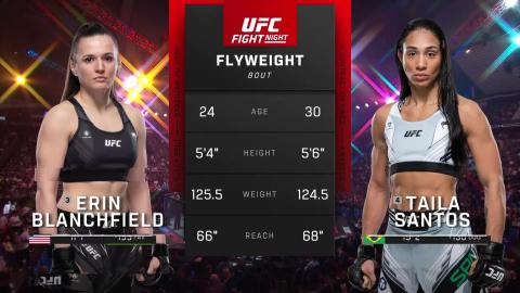 UFC Fight Night 225 - Erin Blanchfield vs Taila Santos - August 26, 2023