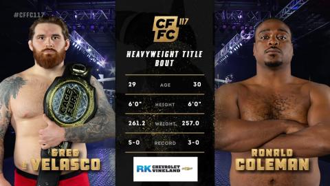 CFFC 117 - Velasco vs Coleman - March 31, 2023