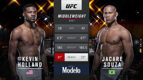 UFC 256: Kevin Holland vs Jacare Souza - Dec 13, 2020