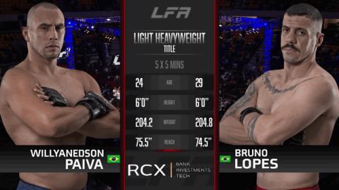 LFA 143 - Bruno Lopes vs Willyanedson Paiva - Sep 30, 2022