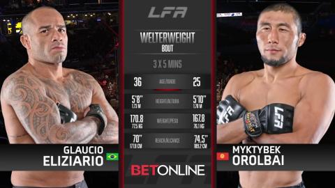 LFA 164 - Myktybek Orolbai vs Gláucio Eliziário - August 3, 2023