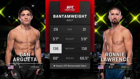 UFC on ESPN 47 - Dan Argueta vs Ronnie Lawrence - Jun 17, 2023