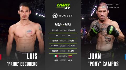UWC 47 - Luis Escudero vs Juan Campos - August 24, 2023