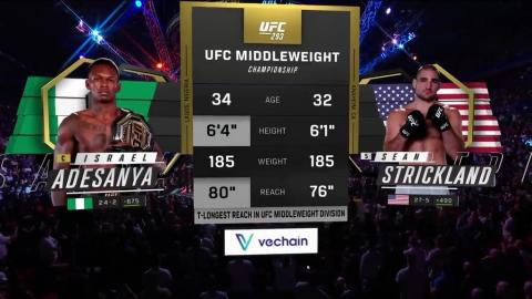 UFC 293 - Israel Adesanya vs Sean Strickland - September 10, 2023