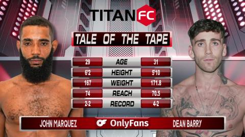 Titan FC 83 - John Marquez vs Dean Barry - July 20, 2023