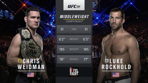 UFC 194 - Chris Weidman vs Luke Rockhold - Dec 12, 2015