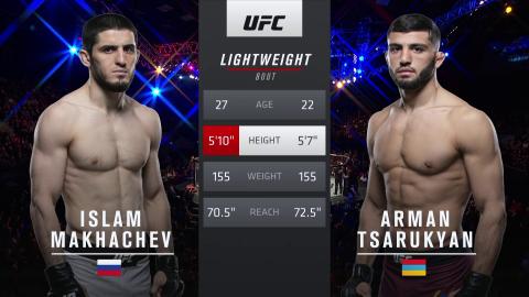 UFCFN 149: Islam Makhachev vs Arman Tsarukyan - Apr 20, 2019