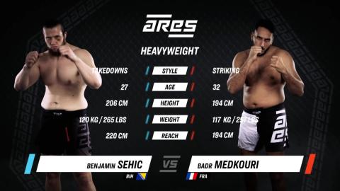 Ares FC 10 - Benjamin Šehić vs Badr Medkouri - Dec 08, 2022