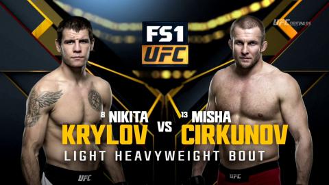 UFC 206 - Nikita Krylov vs Misha Cirkunov - Dec 10, 2016
