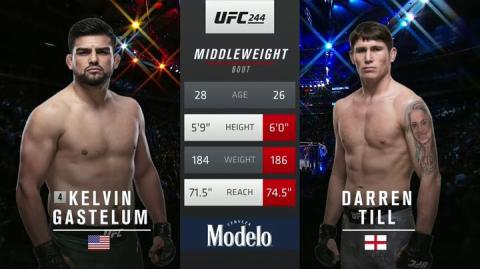 UFC 244: Kelvin Gastelum vs Darren Till - Nov 3, 2019