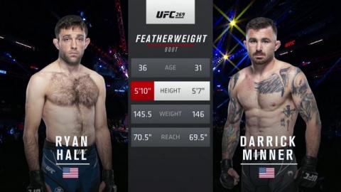 UFC 269 - Ryan Hall vs. Darrick Minner - Dec 11, 2021