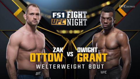 UFC on Fox 31 - Zak Ottow vs Dwight Grant - Dec 15, 2018