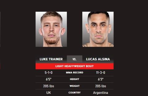 Bellator 287 - Luke Trainer vs Lucas Alsina - Oct 29, 2022