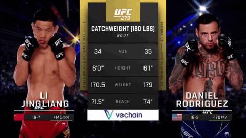 UFC 279 - Li Jingliang vs Daniel Rodriguez - Sep 10, 2022