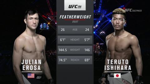 UFC 196 - Julian Erosa vs Teruto Ishihara - Mar 5, 2016