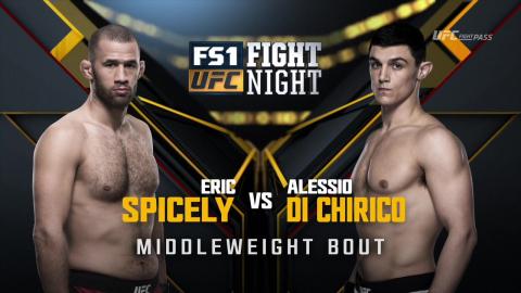 UFC on Fox 23 - Eric Spicely vs Alessio Di Chirico - Jan 28, 2017