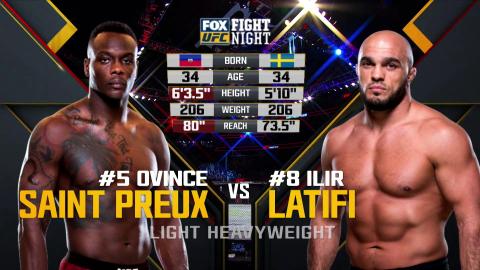UFC on Fox 28 - Ovince Saint Preux vs Ilir Latifi - Feb 23, 2018