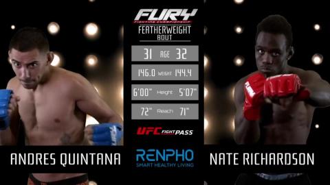 Fury FC 71 - Nate Richardson vs Andrés Quintana - Nov 06, 2022