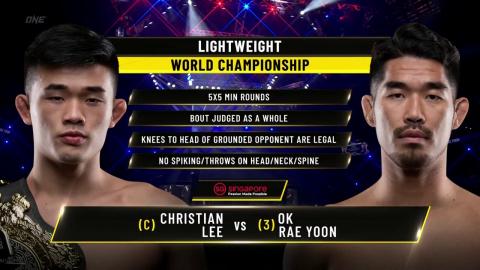 Christian Lee (c) vs Ok Rae Yoon - Sep 24, 2021