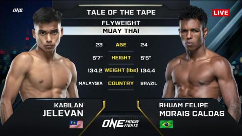 One Friday Fights 32 - Rhuam Felipe vs Kabilan Jelevan - September 7, 2023