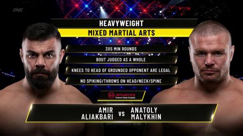 Amir Aliakbari vs  Anatoly Malykhin - Sep 24, 2021