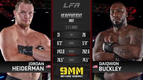 LFA 144 - Jordan Heiderman vs Daiqwon Buckley - Oct 14, 2022