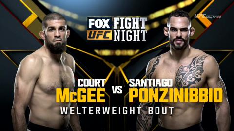 UFC on FOX 19 - Court McGee vs Santiago Ponzinibbio - Apr 16, 2016