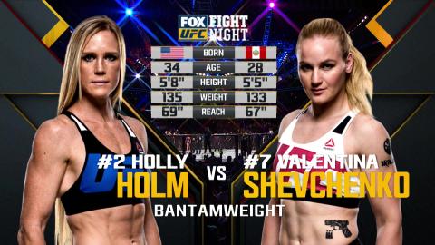 UFC on FOX 20 - Holly Holm vs Valentina Shevchenko - Jul 23, 2016