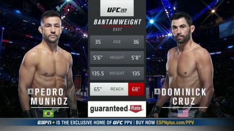 UFC 269 - Dominick Cruz vs. Pedro Munhoz - Dec 11, 2021