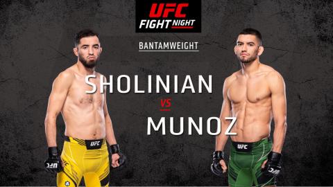 UFC Fight Night 214 - Liudvik Sholinian vs Johnny Munoz - Nov 05, 2022