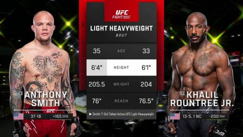 UFC Fight Night 233 - Anthony Smith vs Khalil Rountree Jr - December 09, 2023