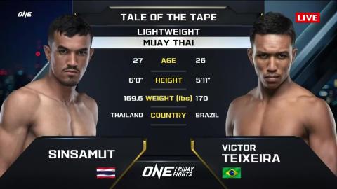 One Friday Fights 24 - Sinsamut Klinmee vs Victor Teixeira - July 06, 2023