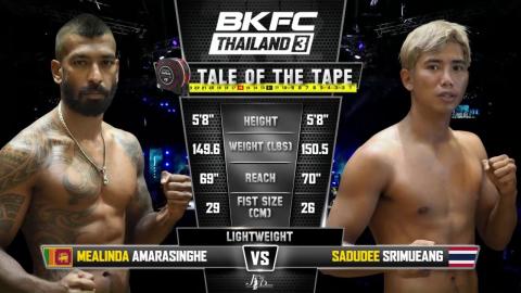 BKFC Thailand 3 - Sadudee Srimueang vs Malinda Amarasinghe - Sep 03, 2022