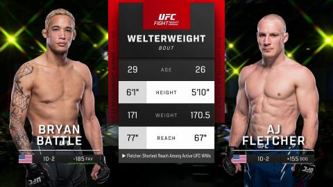 UFC Fight Night 228 - Bryan Battle vs AJ Fletcher - September 23, 2023