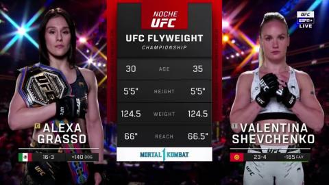 Noche UFC - Alexa Grasso vs Valentina Shevchenko 2 - September 16, 2023