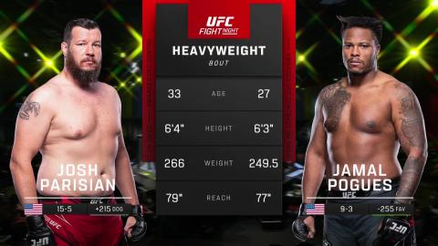 UFC Fight Night 219 - Josh Parisian vs Jamal Pogues - Feb 18, 2023