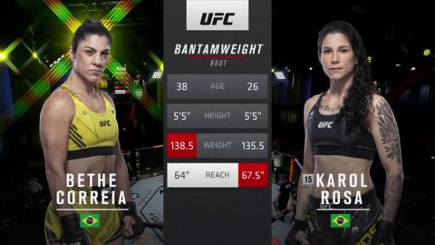 UFC - Bethe Correia vs. Karol Rosa - Oct 02, 2021