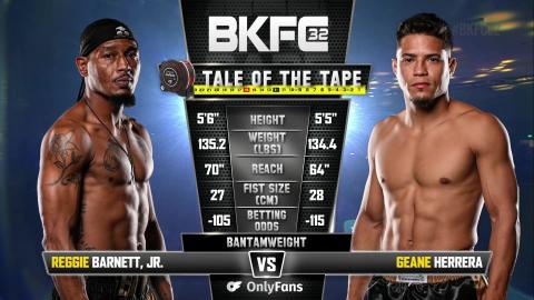 BKFC 32 - Reginald Barnett Jr vs Geane Herrera - Nov 05, 2022