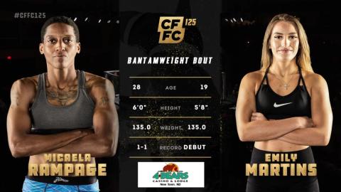 CFFC 125 - Emily Martins vs Micaela Rampage - September 14, 2023