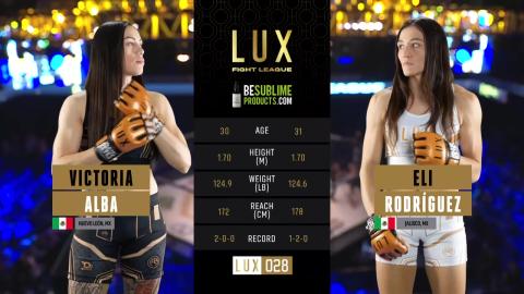 LUX 28 - Elizabeth Rodríguez vs Victoria Alba - Nov 18, 2022